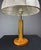 Mid-Century Austrian Hollywood Regency Oak and Brass Table Lamp with Mushroom Shade, 1960s For Sale - Image 9 of 17