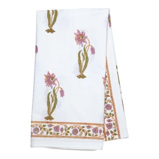 Florence Tablecloth, 4-seat table - Lilac & Green For Sale