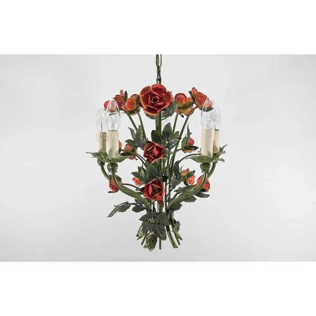 Mid-Century Modern Mid-Century Modern Italian Florentine Hanging Lamp, 1960s For Sale - Image 3 of 9