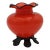 Early 20th Century Bohemian Red Tango Glass Vase by Michael Powolny for Loetz For Sale