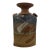 Late 20th Century Brutalist Terracotta Sculptural Vase With Relief Faces For Sale