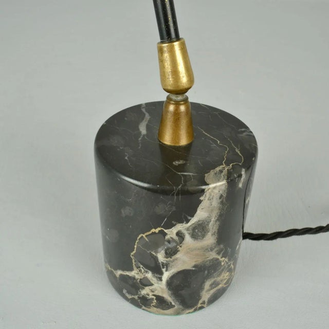 Gino Sarfatti 1950s Table Lamp for Arteluce on Black Marble Base For Sale - Image 10 of 11