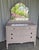 Glass Vintage Pink Dresser With Detachable Mirror For Sale - Image 7 of 13