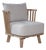 Maldive single Chair with cushion (All wood) For Sale