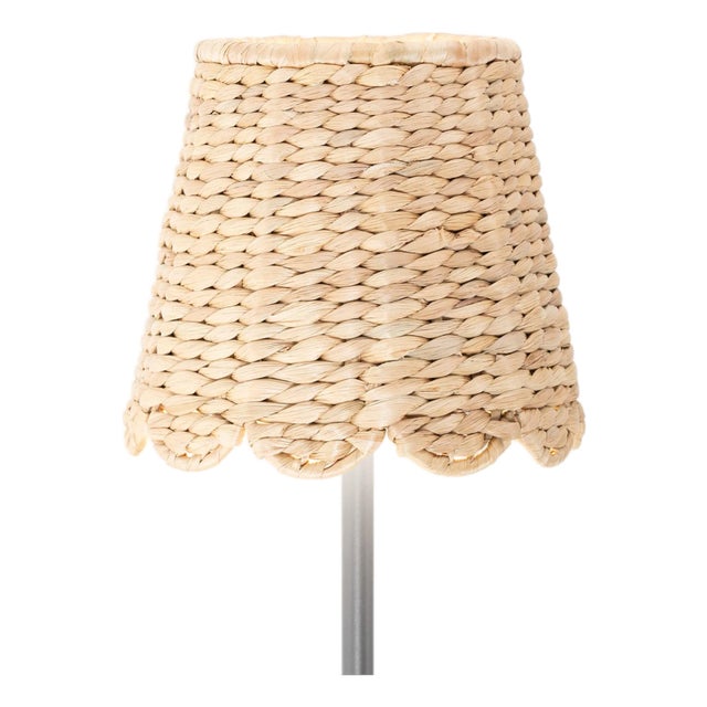 Poldina Wicker Shade - For Poldina L - Scalloped Water Hyacinth For Sale