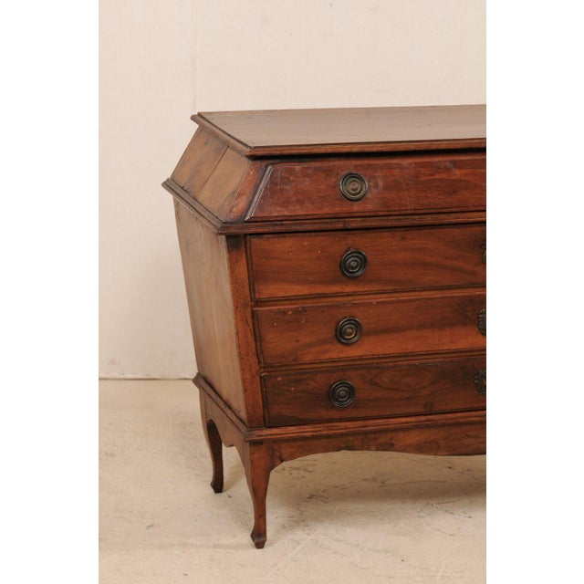 Late 18th Century Late 18th Century Italian Walnut Wood Commode For Sale - Image 5 of 12