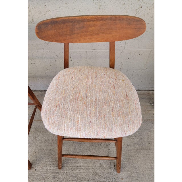 1960s Mid-Century Modern Counter Top Stools - Set 3 For Sale - Image 5 of 15