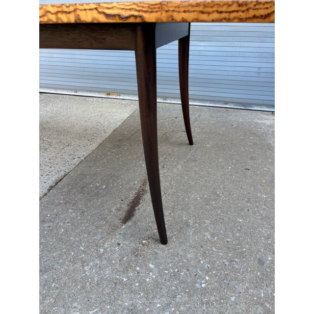 Mid 20th Century Attributed to Harvey Probber Burl Wood Dining Table With 2 Leaves For Sale In Philadelphia - Image 6 of 12
