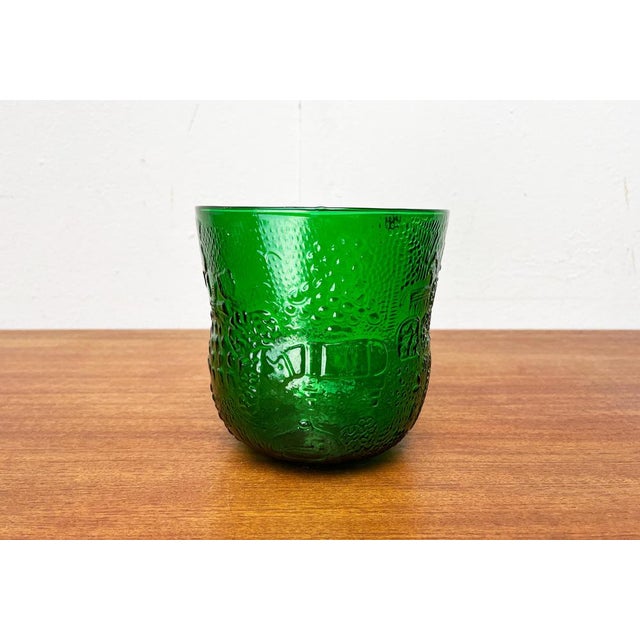 Glass Mid-Century Fauna Decor Glass Vase by Oiva Toikka for Arabia, Finland, 1960s For Sale - Image 7 of 14