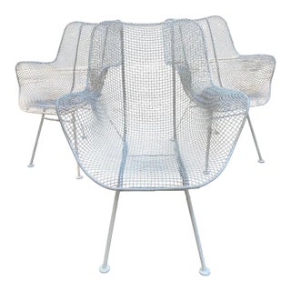 Woodard Sculptura Arm Chairs - Set of 3 For Sale
