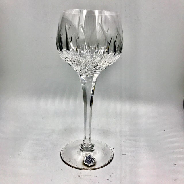 Antique Stuart Crystal Hock Glasses in Contessa Pattern- Set of 4 For Sale - Image 11 of 12