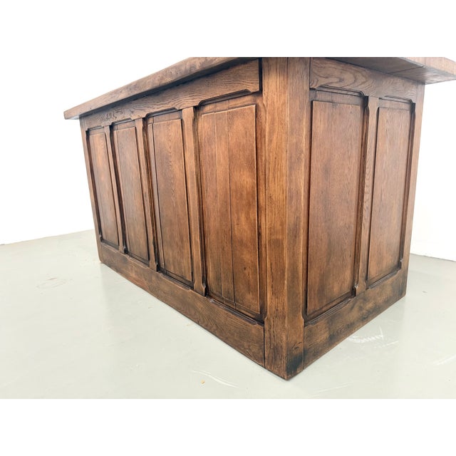 Oak Shop Counter with Drawers, France, 1920s For Sale - Image 6 of 18