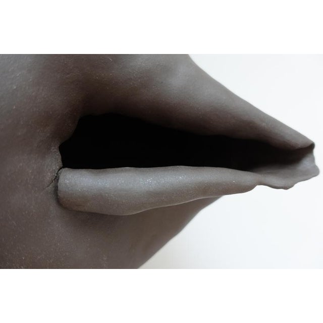 Black Blossom IV Sculptural Ceramic Vase by Audrey Vo Van For Sale - Image 8 of 10