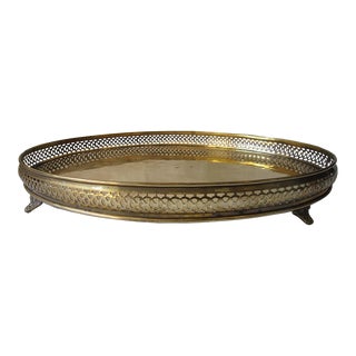Vintage India Brass Tray For Sale