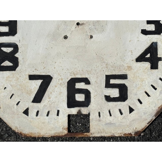 Late 19th Century Late 19th C. Large Railway Stations Style Clock Face For Sale - Image 5 of 6