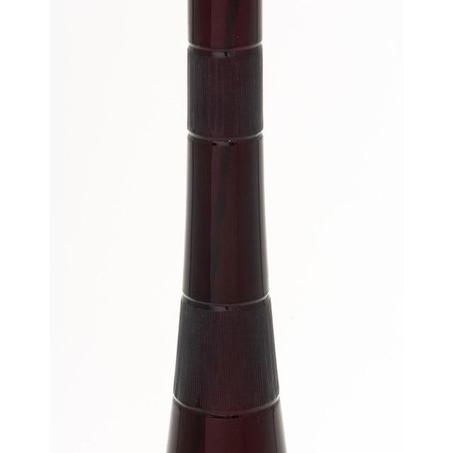 Postmodern John Hutton for Donghia Vintage Ruby Murano Glass Lamp For Sale - Image 3 of 6