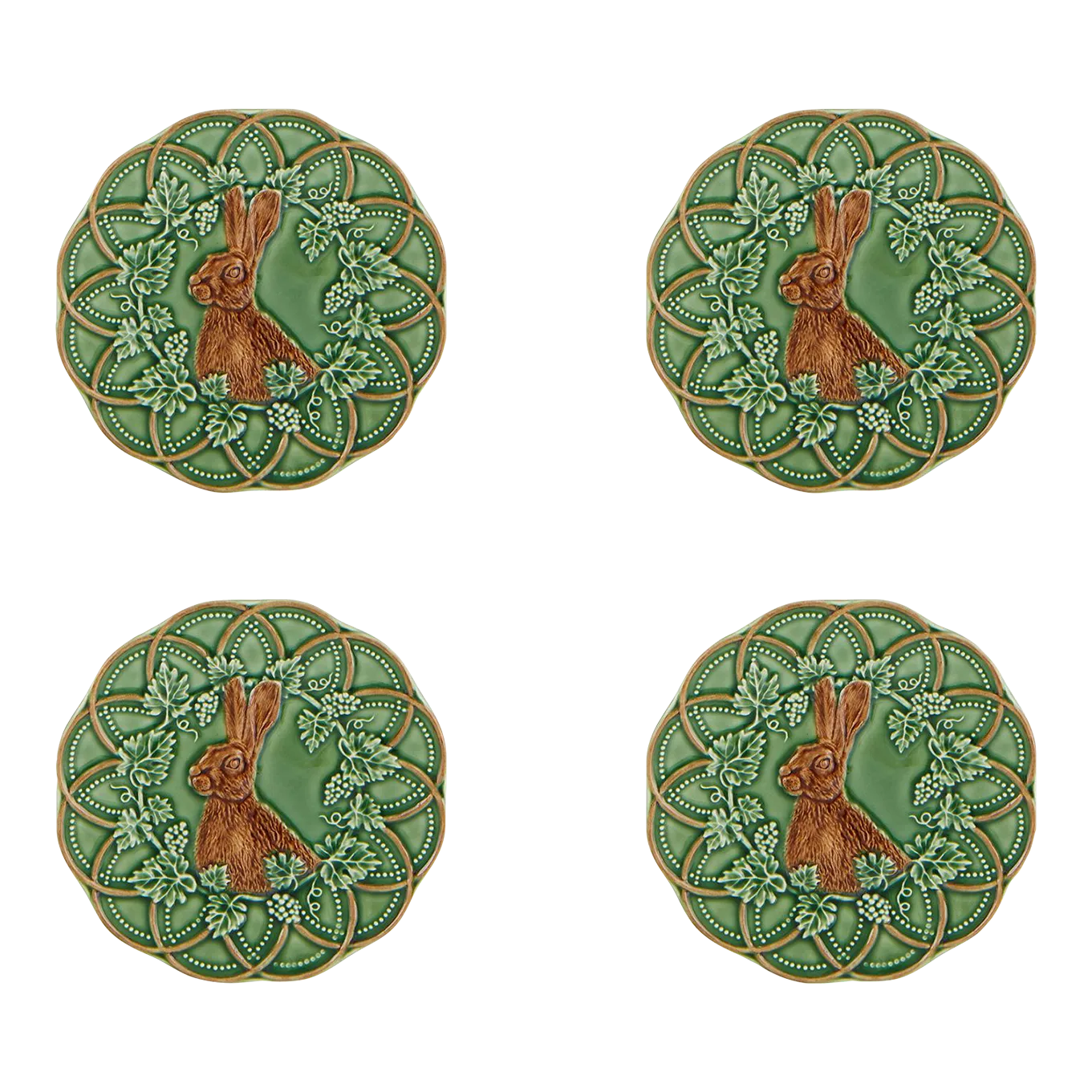 Bordallo Pinheiro Woods Bread and Butter Plates - Thumbnail 2