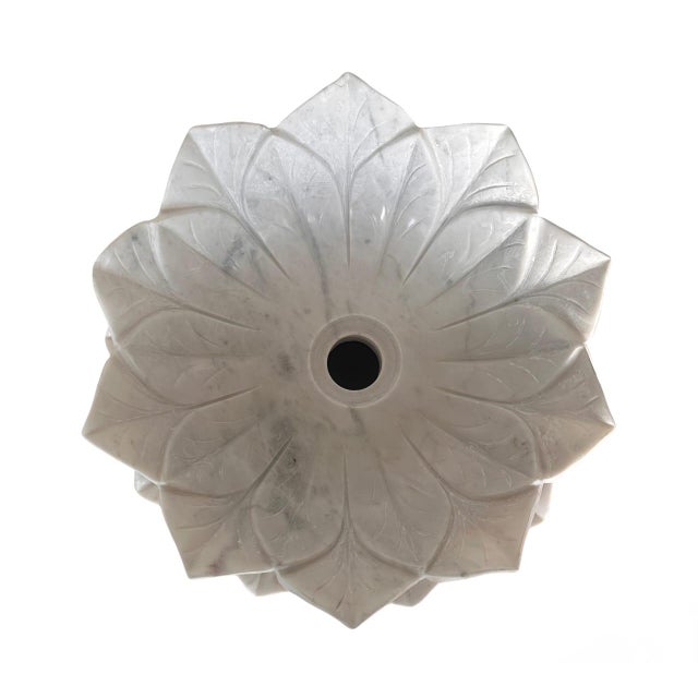 Contemporary Modern Handmade Lotus Floral Vessel Sink, Countertop Vanity Basin For Sale - Image 3 of 6