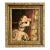 Philipp Hoyall Oil Over-Painted Chromolithograph, Our Pet Polly For Sale
