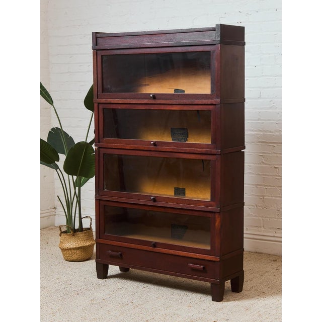 Globe Wernicke Art Mission Vintage Barrister Bookshelf For Sale - Image 4 of 10