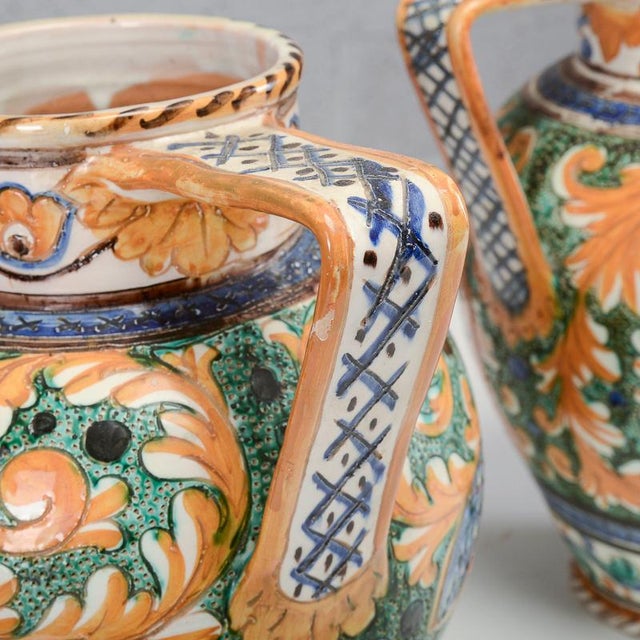 Vases from Deruta, Mid-20th Century, Set of 2 For Sale - Image 11 of 18