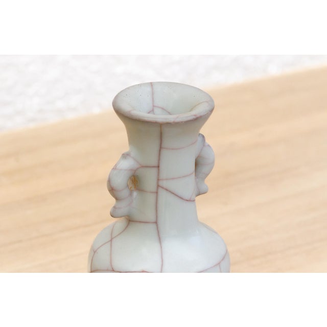 Refined Antique Crackle Pattern Ge-Type Vase For Sale - Image 4 of 9