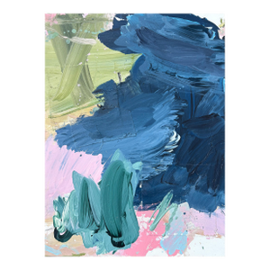 Contemporary Abstract Acrylic, Ink & Textiles on Canvas "Sea Legs" by Marcus Aitken