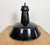 Industrial Black Enamel Factory Lamp with Cast Iron Top, 1950s For Sale - Image 18 of 18