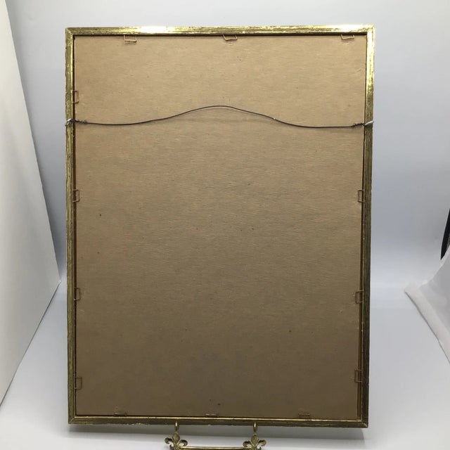 Green Vintage Framed and Matted 1905 Paul De Longpre Pink and White Roses Lithograph Printed by the Grey Co. New York For Sale - Image 8 of 13