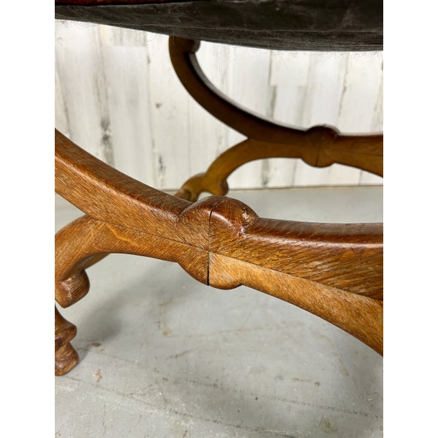 Antique Oak Stool For Sale - Image 10 of 13