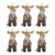 Contemporary Moose on Skis Ornament (Set of 6) For Sale - Image 3 of 3