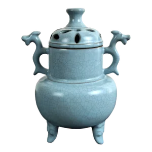 Chinese Porcelain Ru Yao Tripod Censer