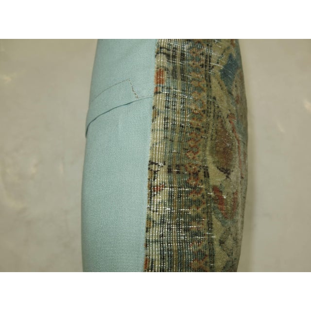 Brutalist Persian Mohtasham Kashan Pillow with Lazy Lines For Sale - Image 3 of 5