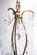 French Brass Chandelier with 3 Arms and Crystals, 1940s For Sale - Image 10 of 12