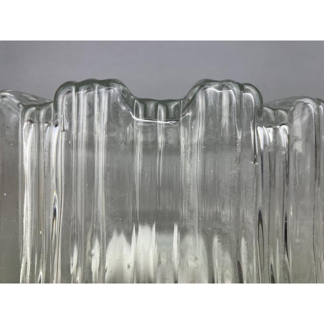 Portuguese Clear Glass Flush Mount, 1960s For Sale - Image 9 of 13