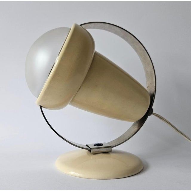 1960s Mid-Century Glass Table Lamp by Charlotte Perriand for Philips, Netherland, 1960s For Sale - Image 5 of 18