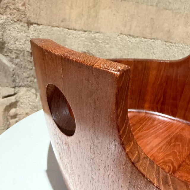 Brown Danish Mid-Century Modern Staved Teak Jens Quistgaard for Nissen For Sale - Image 8 of 9