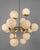 Riegel Lacquered Burnished Brass, Black Gun Metal and Polished Nickel Lighting by Schwung For Sale - Image 11 of 12