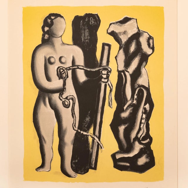Modern Fernand Léger Original French MCM Modernist Signed Abstract Lithograph Fernand Leger 1952, 1952 For Sale - Image 3 of 9