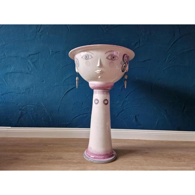 Large Ceramic Sculpture in the style of Björn Wiinblad, 1970s For Sale - Image 11 of 11