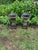 Late 20th Century Neoclassical Cast Iron Urns on Plinths - A Pair For Sale - Image 4 of 12