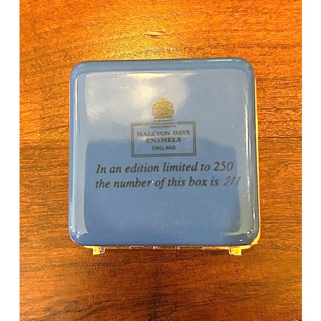 Halcyon Days Enamels box — a step up from the typical Limoges trinket boxes, and this one is nicer for two reasons: it's a...