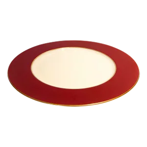 Vintage Lenox Fine China Maroon Dinner Plate