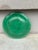 French Green Majolica Leaves Plate Salins, Circa 1890 For Sale - Image 4 of 7