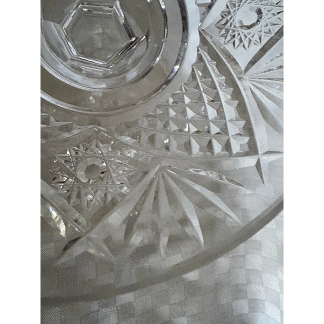 Waterford Vintage Waterford Cut Crystal Pedestal Compote For Sale - Image 4 of 10