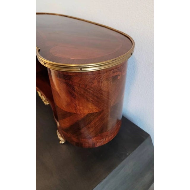 Paul Sormani Antique French Louis XV Style Kingwood Marquetry Signed Bibus For Sale - Image 4 of 11