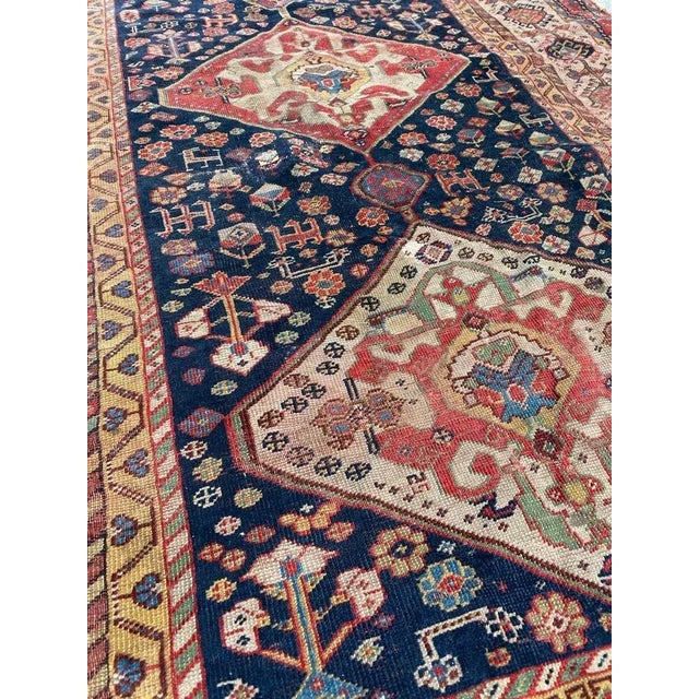 Antique Rustic Wool Rug For Sale - Image 13 of 18