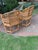 Tan Mid 20th Century Brighton Pavilion Bamboo Arm Chairs Pair by Thomasville For Sale - Image 8 of 11