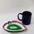 Emerald Mid 20th Century English Traidional Japanese Majolica Begonia Leaf Plate For Sale - Image 8 of 9