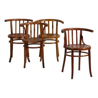 Mundus Bentwood Chairs, 1920, Set of 4 For Sale